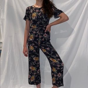 Girls Flower Jumpsuit